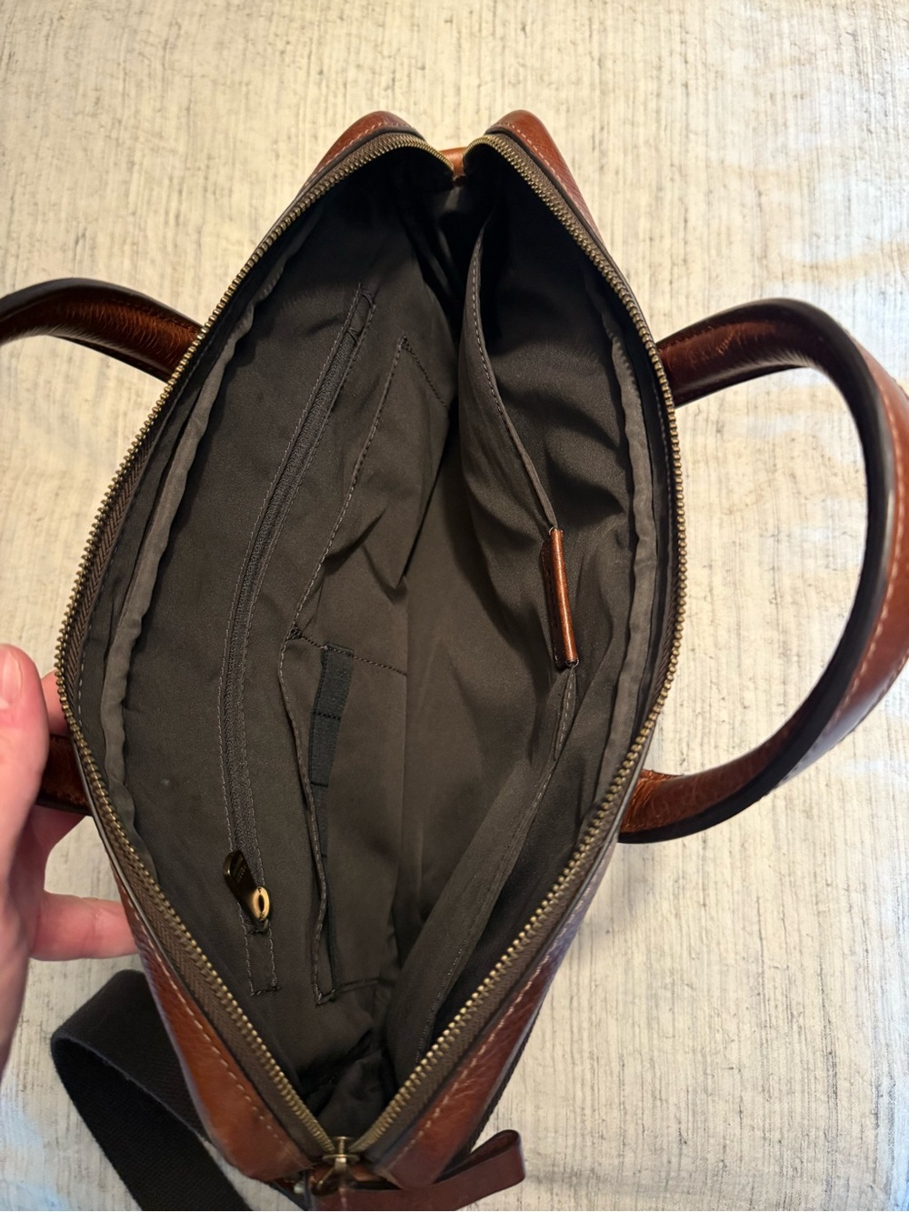 Fossil Leather Briefcase - Picture 3 of 3